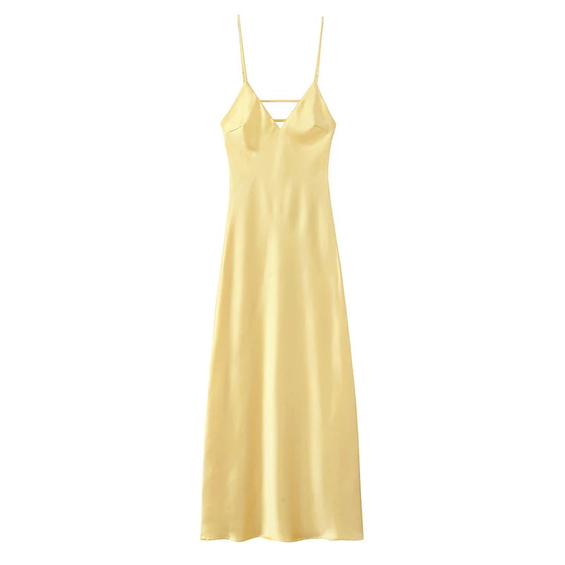 Off-Shoulder Pleated A-Line Maxi Dress