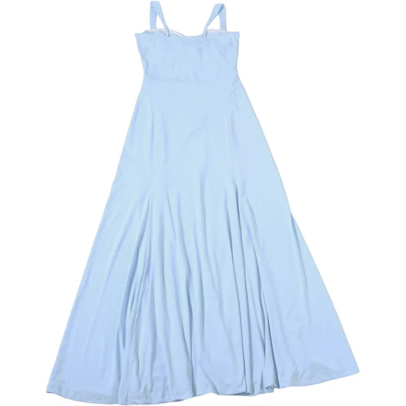 Off-Shoulder Spaghetti Strap Maxi Dress