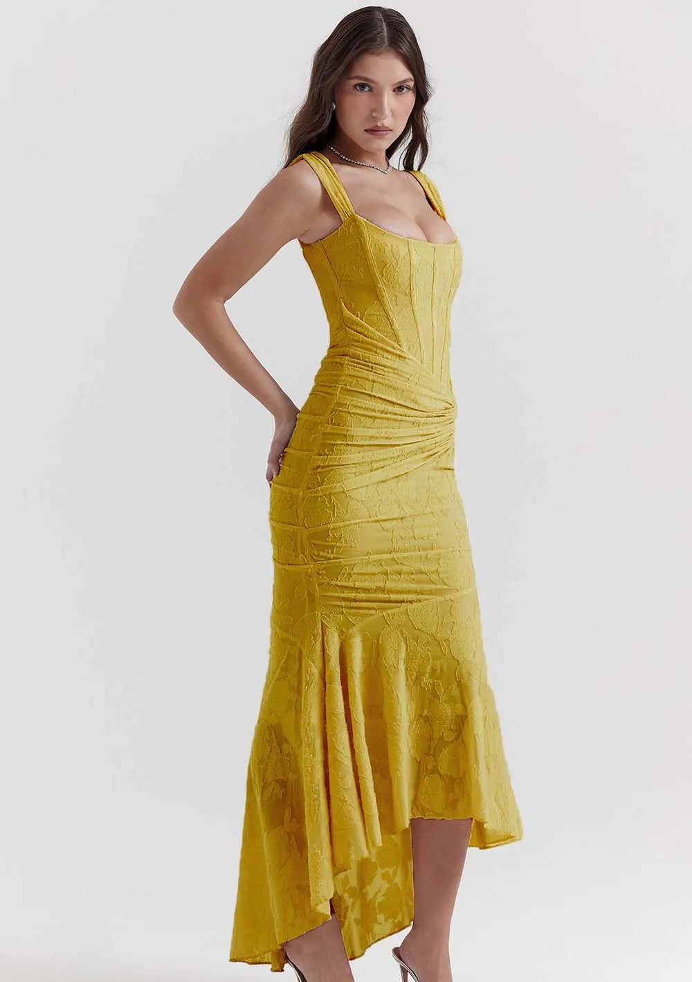 Fish Tail Halter Long Dress