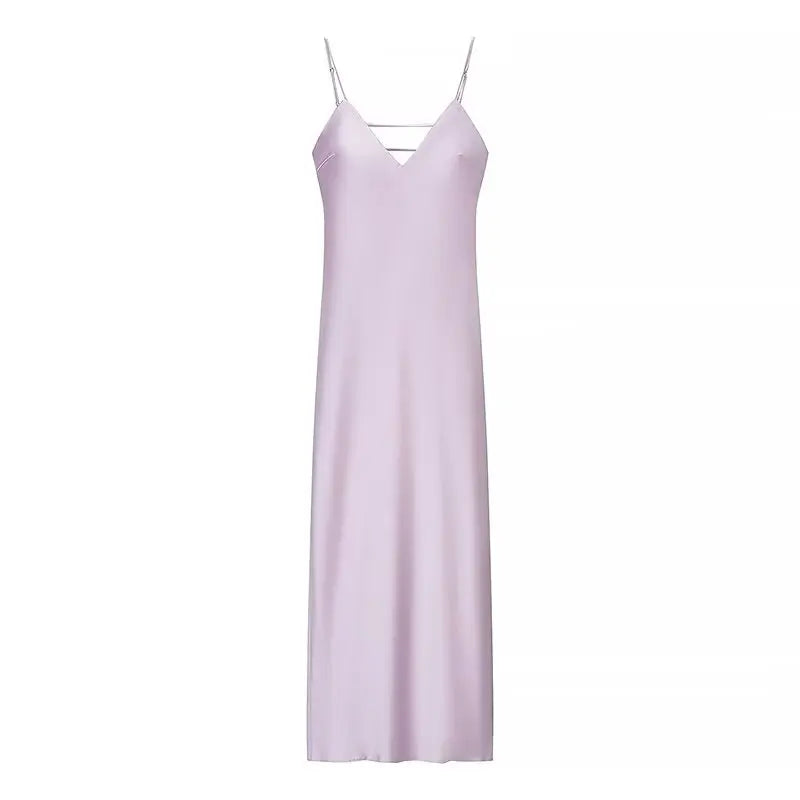 Off-Shoulder Pleated A-Line Maxi Dress