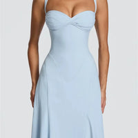 Off-Shoulder Spaghetti Strap Maxi Dress