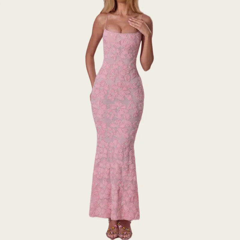 Beaded Mermaid Maxi Gown