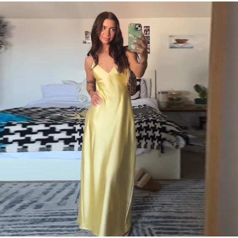 Off-Shoulder Pleated A-Line Maxi Dress