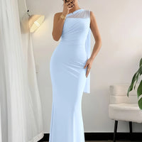 One-Shoulder Mermaid Maxi Dress