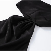 Satin Halter Backless Maxi Dress