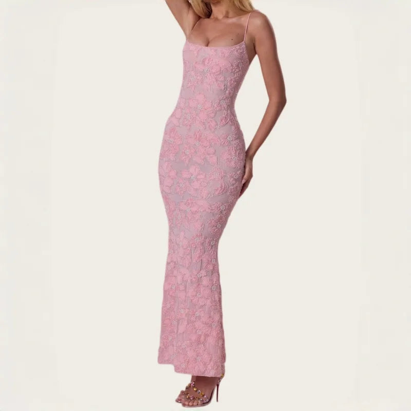 Beaded Mermaid Maxi Gown
