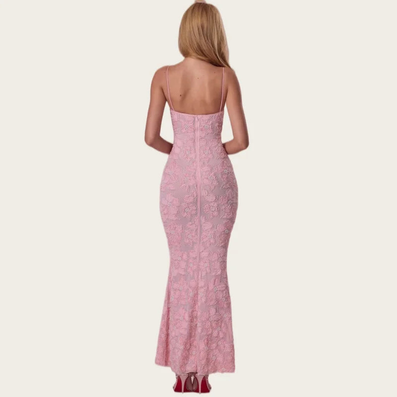 Beaded Mermaid Maxi Gown