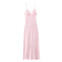 Off-Shoulder Pleated A-Line Maxi Dress