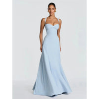 Off-Shoulder Spaghetti Strap Maxi Dress