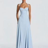 Off-Shoulder Spaghetti Strap Maxi Dress