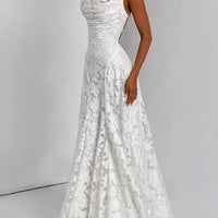 Floral Embroidery Backless Maxi Dress