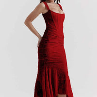Fish Tail Halter Long Dress