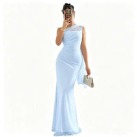 One-Shoulder Mermaid Maxi Dress