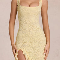 Yellow Lace Dress ﻿