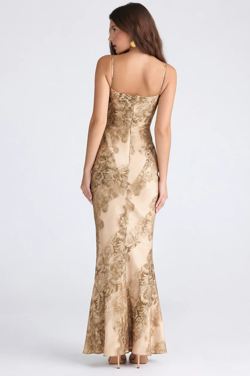 Floral Mermaid Maxi Dress