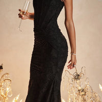 Fish Tail Halter Long Dress