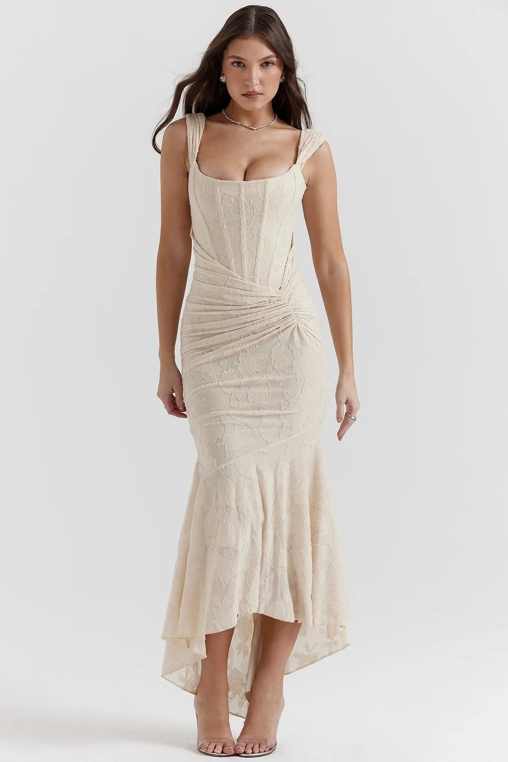 Fish Tail Halter Long Dress