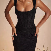 Fish Tail Halter Long Dress