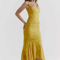 Fish Tail Halter Long Dress