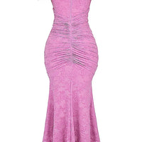 Fish Tail Halter Long Dress