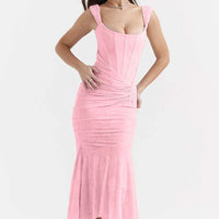 Fish Tail Halter Long Dress