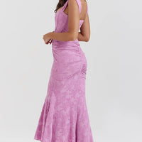 Fish Tail Halter Long Dress