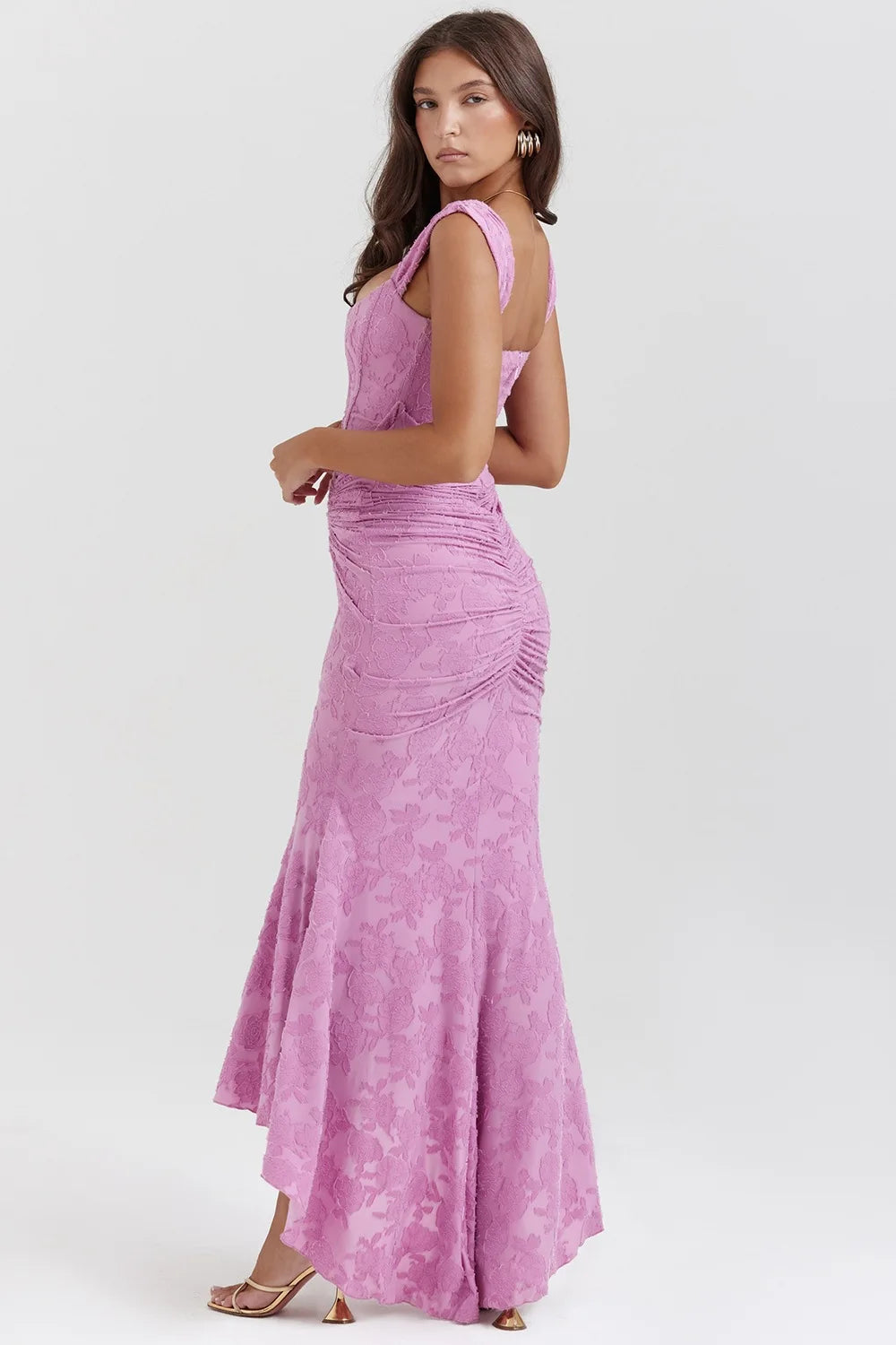 Fish Tail Halter Long Dress