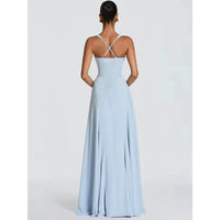 Off-Shoulder Spaghetti Strap Maxi Dress