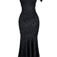 Fish Tail Halter Long Dress