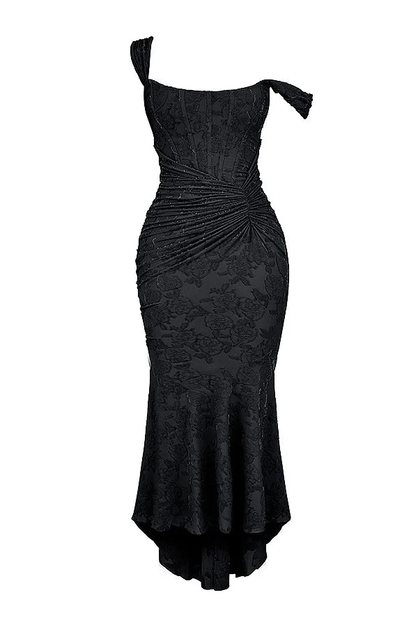 Fish Tail Halter Long Dress