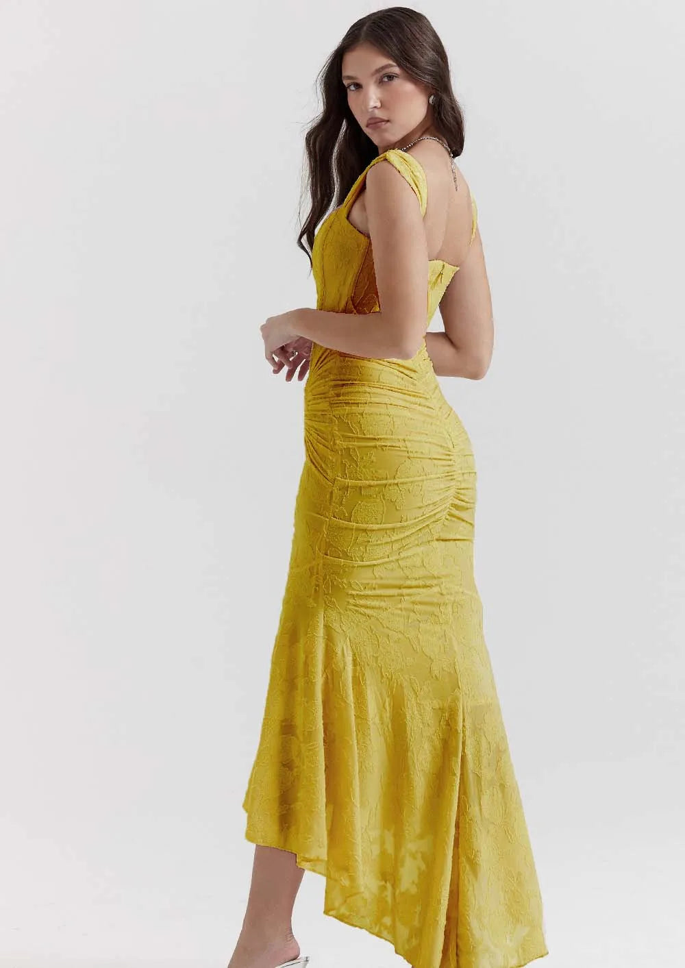 Fish Tail Halter Long Dress