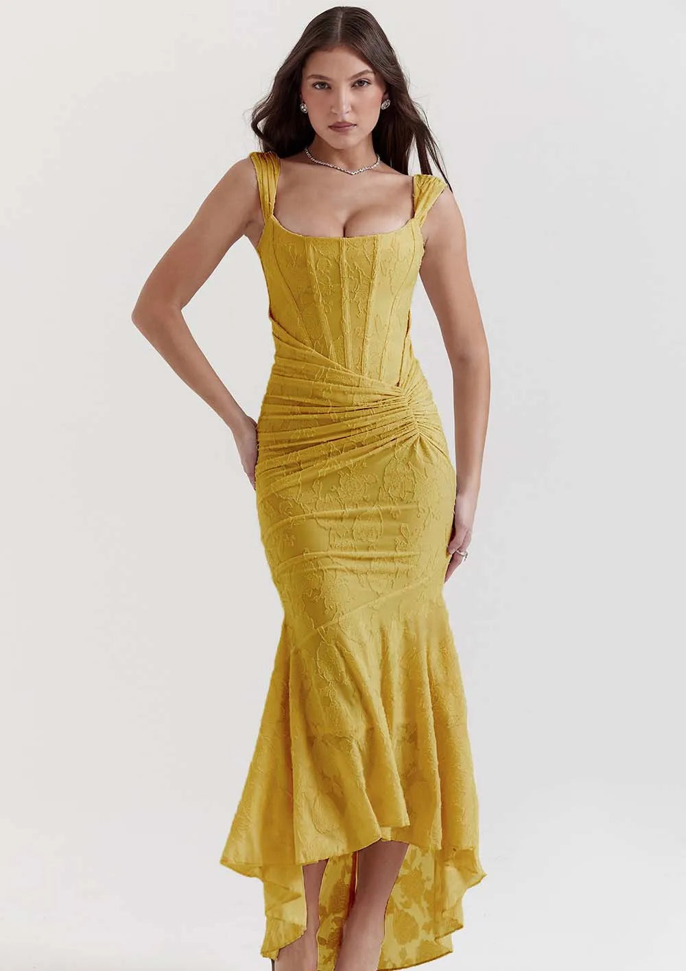 Fish Tail Halter Long Dress