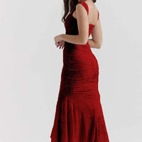 Fish Tail Halter Long Dress