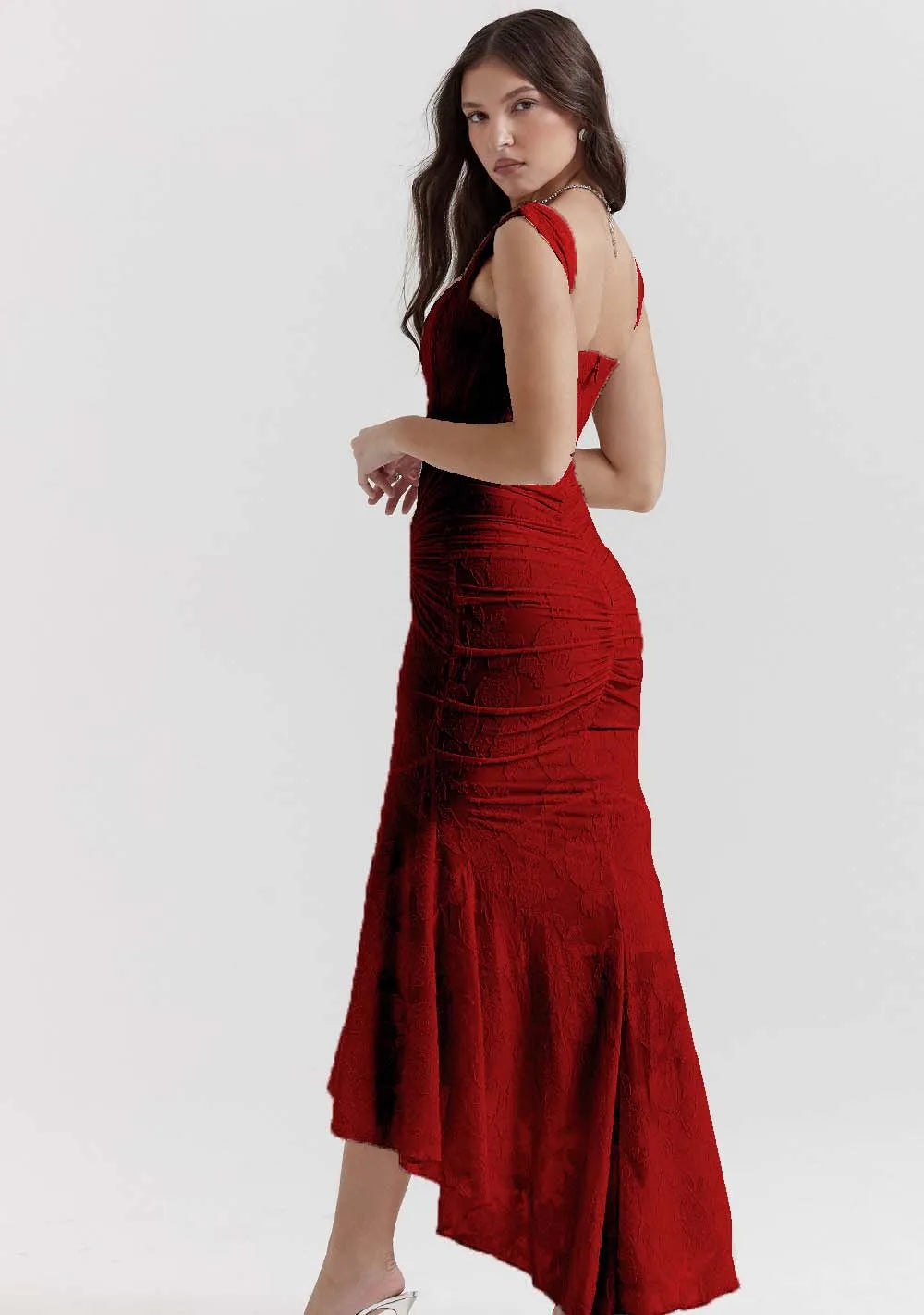 Fish Tail Halter Long Dress