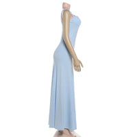 Off-Shoulder Spaghetti Strap Maxi Dress
