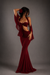 Hollow Solid Color Maxi Dress