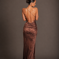 Slotted Neck Sexy Back Slim Fit Dress Women